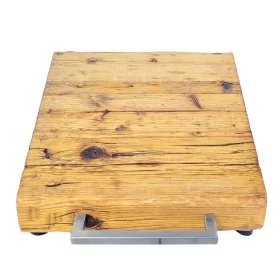 Gleitbrett / Rollbrett aus Massivholz für Kitchaid, Farbe honey, mit eckigem Edelstahlgriff
